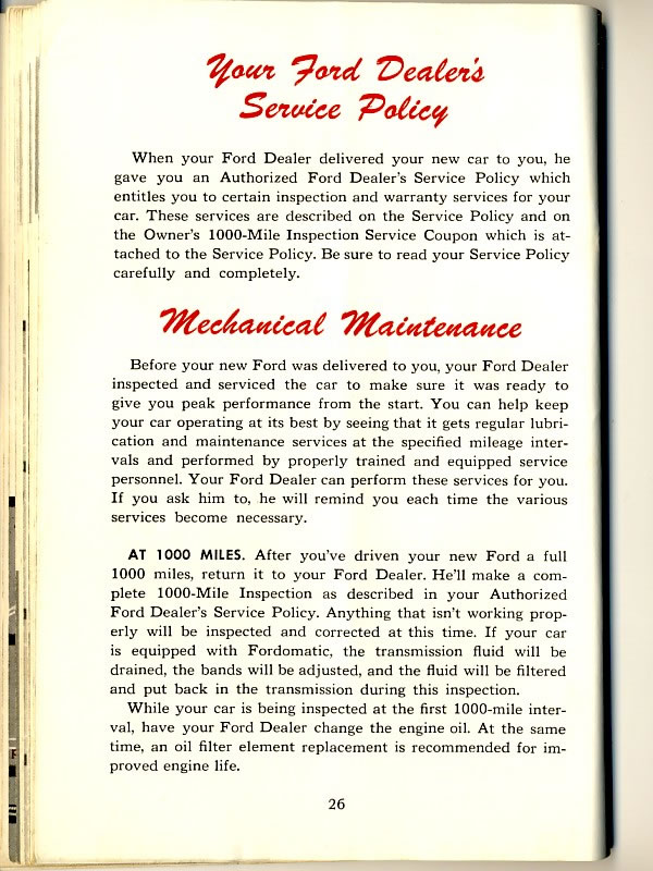 1956 Ford Owners Manual Page 37